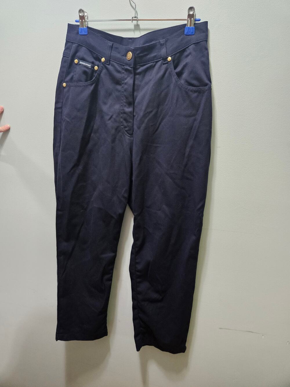 Vintage Escada Sport Y2K High Rise Tapered Jeans EU 38 US 8 Navy